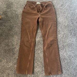 We the free chocolate denim jeans